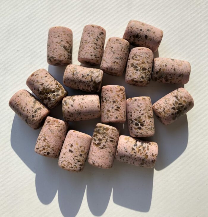 Pink Recycled Glass Tubes - Image 3