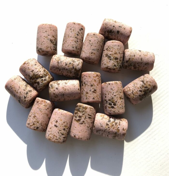 Pink Recycled Glass Tubes