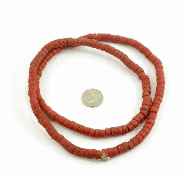 Red Opaque Recycled Glass Tubes - Image 2