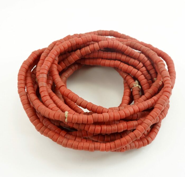 Red Opaque Recycled Glass Tubes