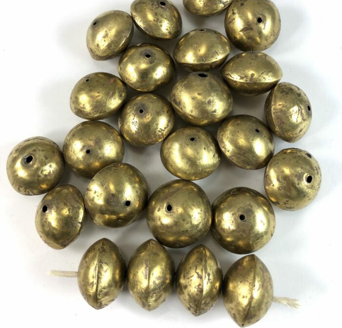Mali Brass Coin Bead 28mm - Image 4