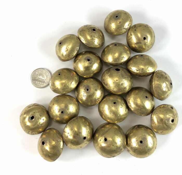 Mali Brass Coin Bead 28mm - Image 3
