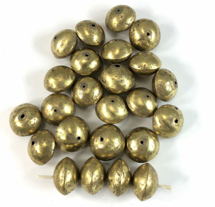 Mali Brass Coin Bead 28mm