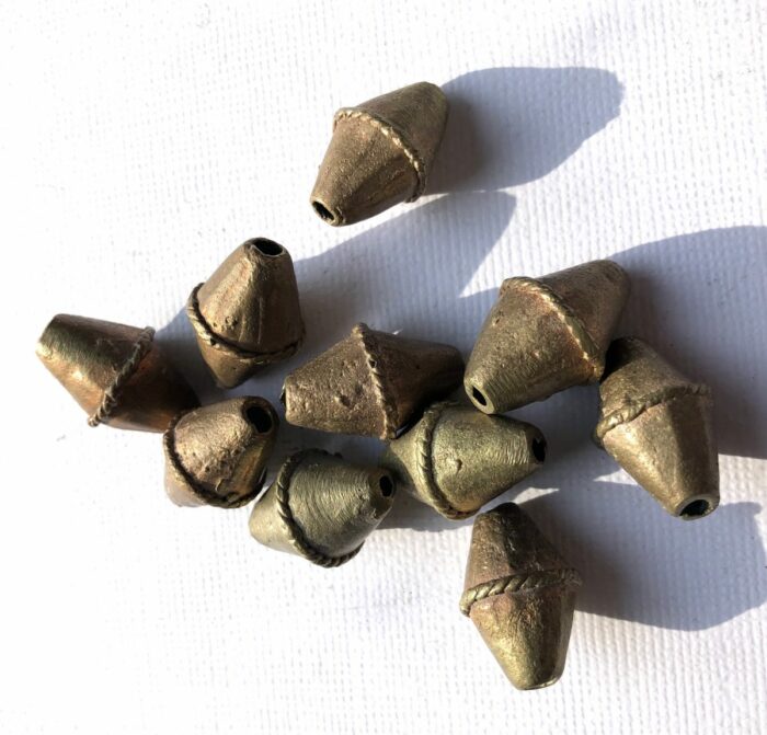 Bicone Brass Beads