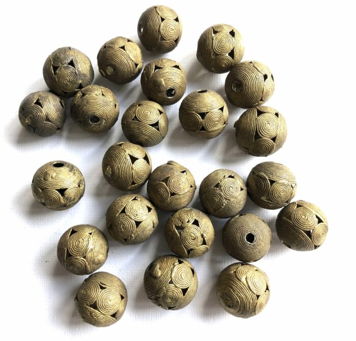 20mm Brass Filligree Beads