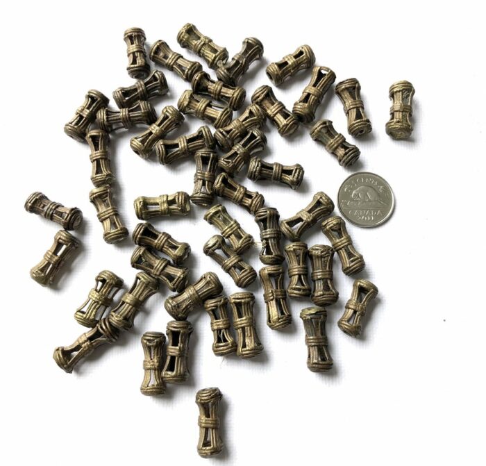 19mm Brass Barrel Beads - Image 3