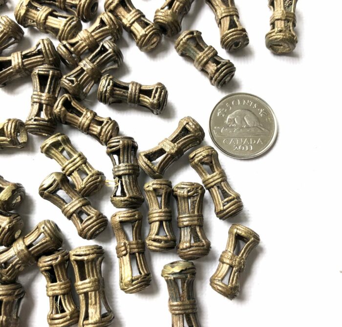 19mm Brass Barrel Beads - Image 2