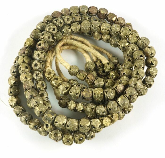 10mm Brass  Square Beads