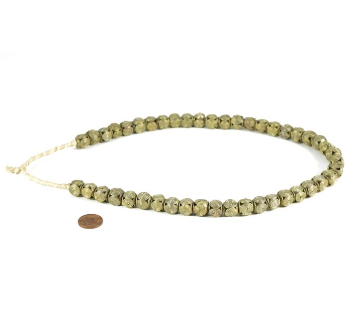 10mm Brass  Square Beads - Image 3