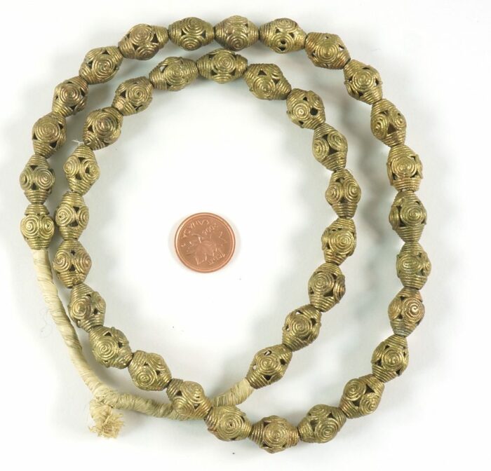 14mm Football Brass Beads - Image 3