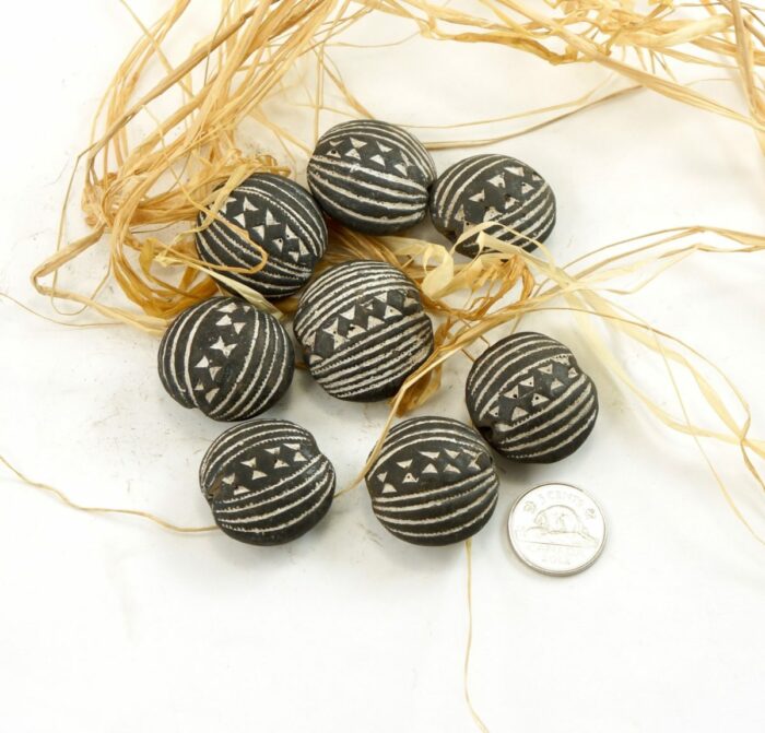 Mali Clay Disk Bead - Image 2