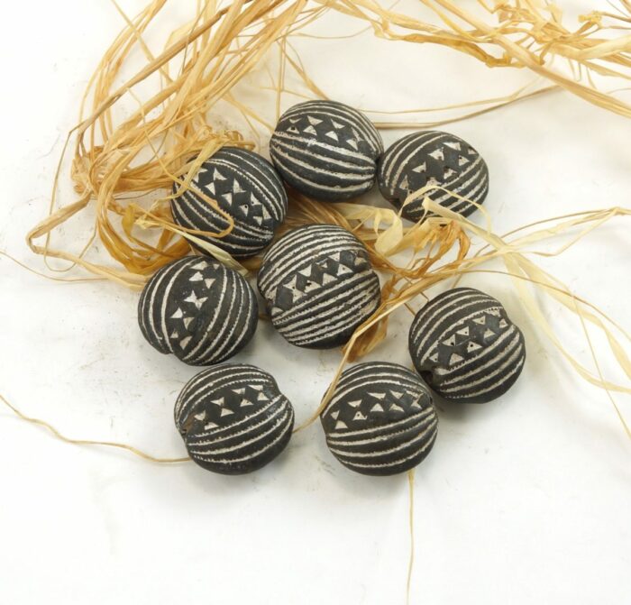 Mali Clay Disk Bead