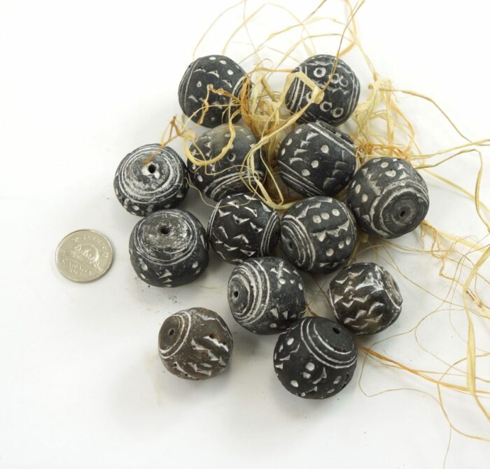 Mali Clay Spindle Bead - Image 2