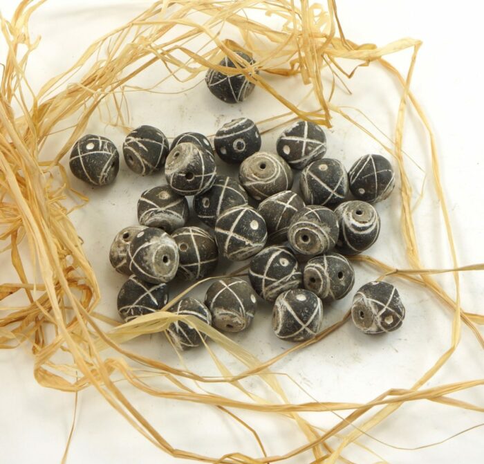 Mali Clay Spindle Beads - Image 2