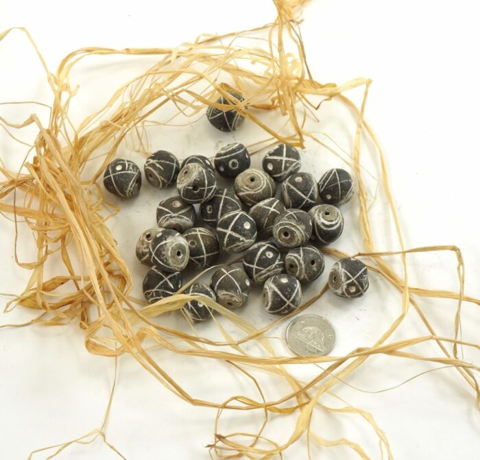 Mali Clay Spindle Beads - Image 3