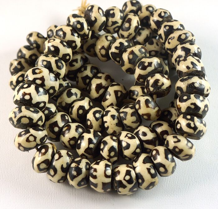 Batik Bone Beads