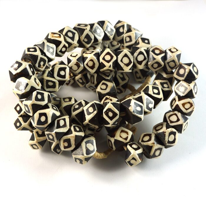 Batik Bone Beads