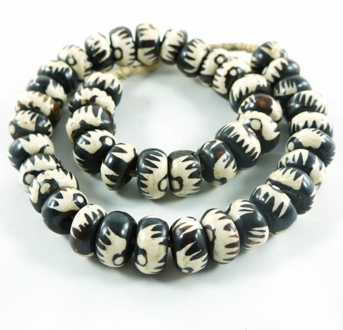 Batik Bone Beads
