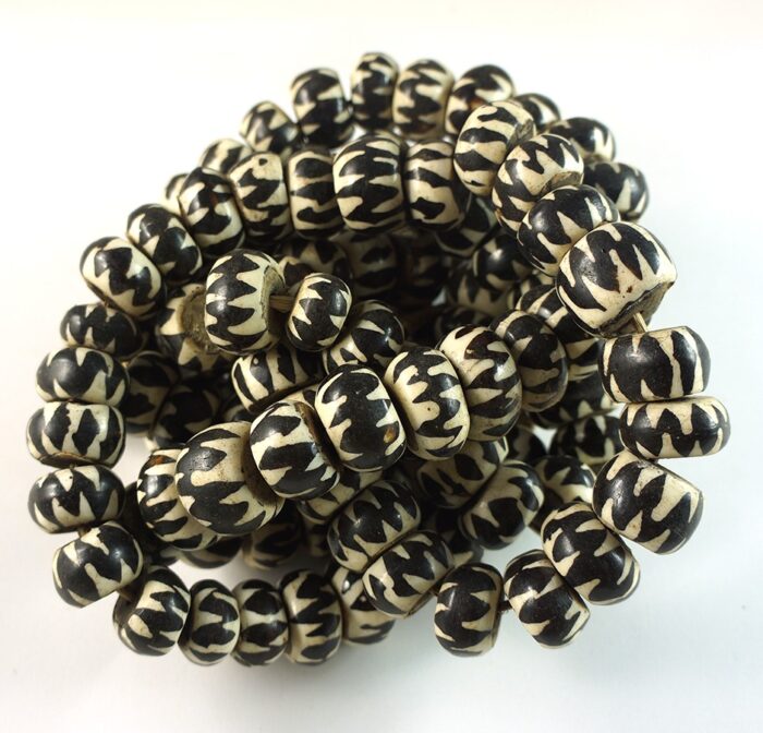 Batik Bone Beads