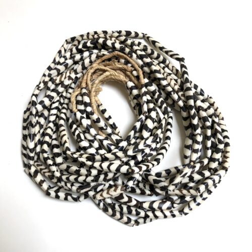 Tube Batik Bone Beads