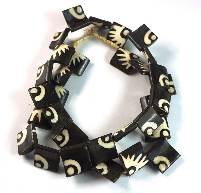 Batik Bone Beads