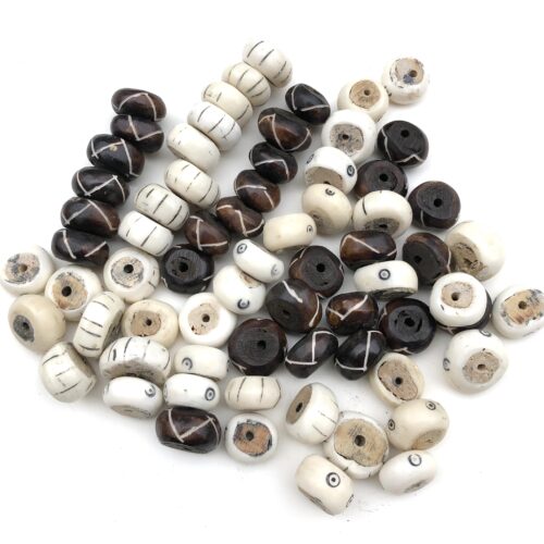 Batik Bone Beads