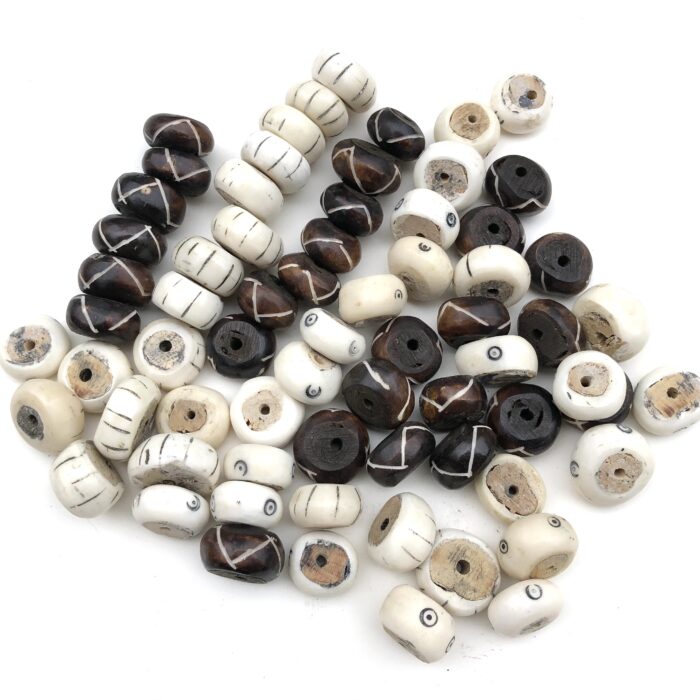 Batik Bone Beads