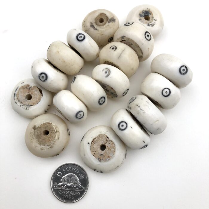 Batik Bone Beads