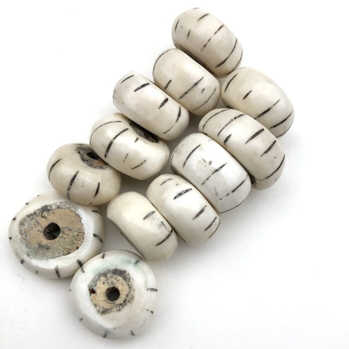 Batik Bone Beads
