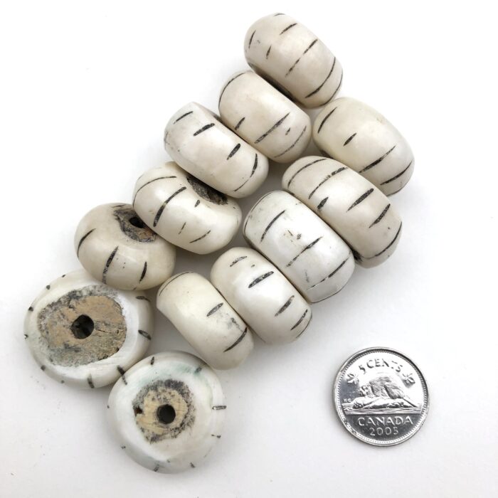 Batik Bone Beads