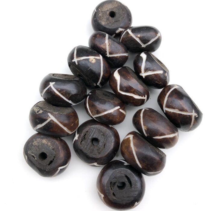Batik Bone Beads