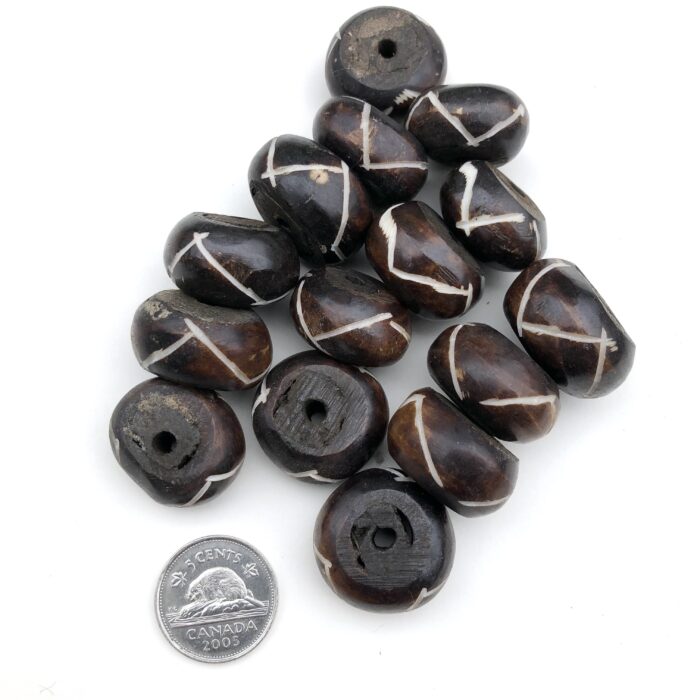 Batik Bone Beads
