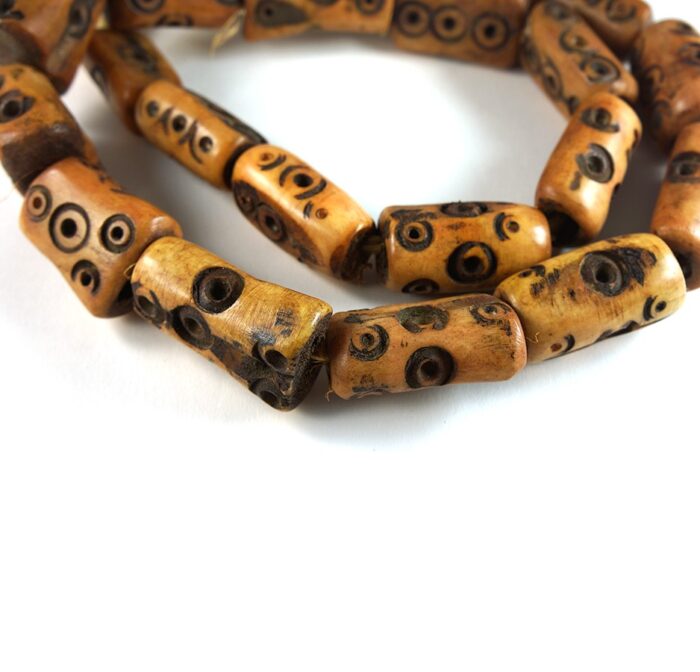 Carved Bone Beads - Image 2