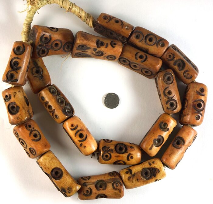Carved Bone Beads - Image 3