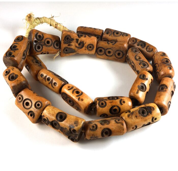 Carved Bone Beads