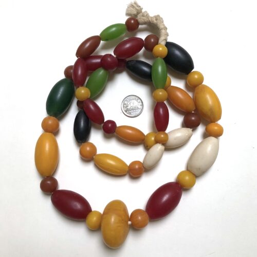Colourful African Amber Beads