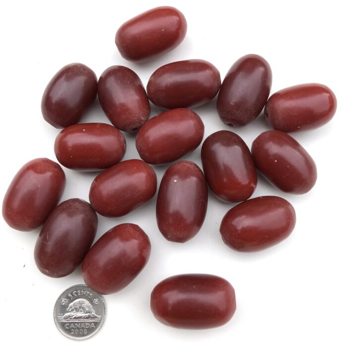 Single African Amber Beads