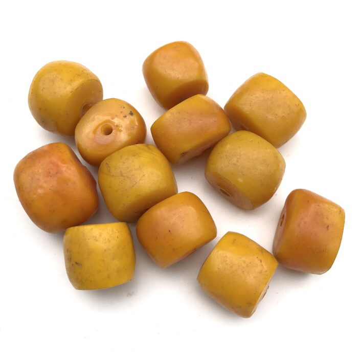 Single African Amber Beads