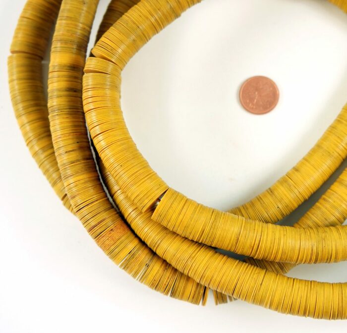 15mm Yellow Vinyl Beads - Image 2