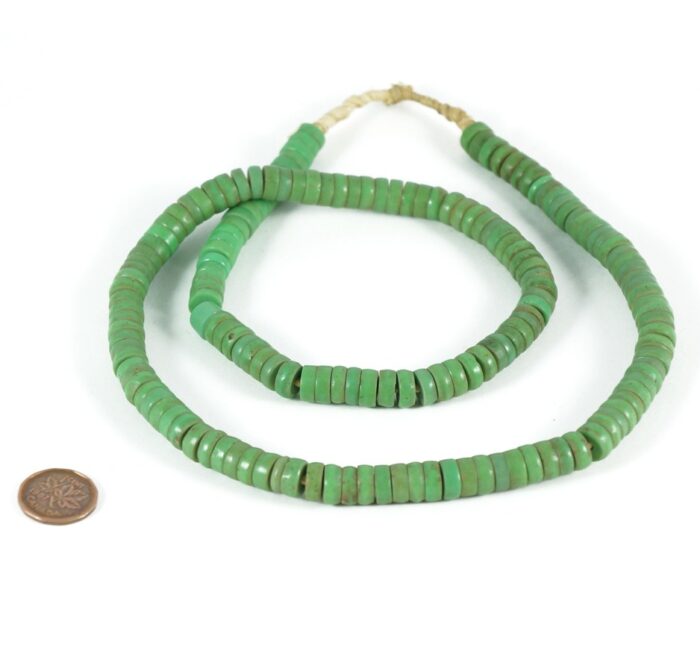 Green Prosser Beads 7mm - Image 3