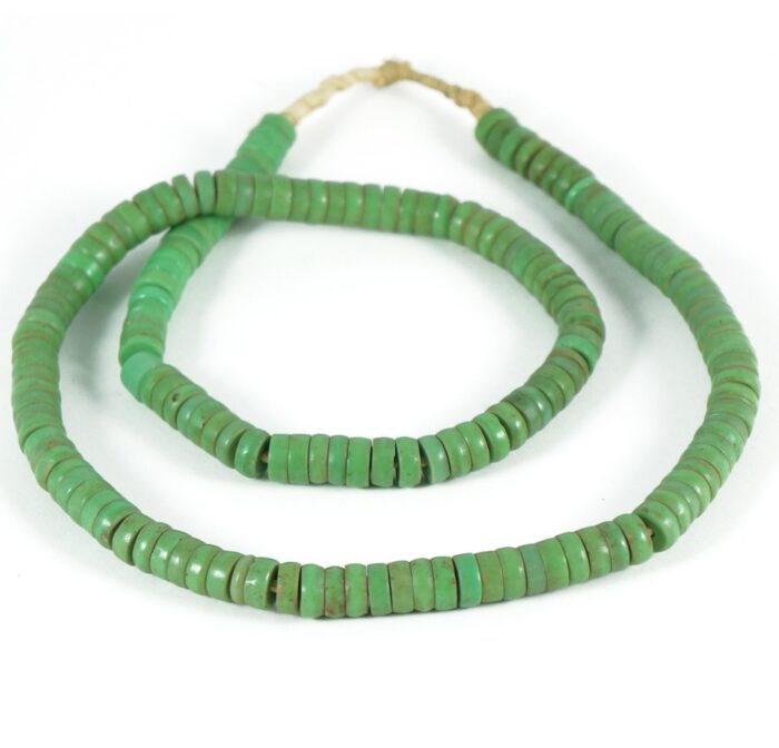 Green Prosser Beads 7mm