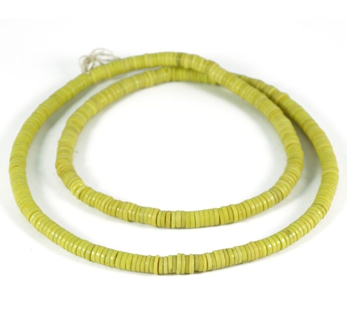 Yellow Prosser Beads 6mm