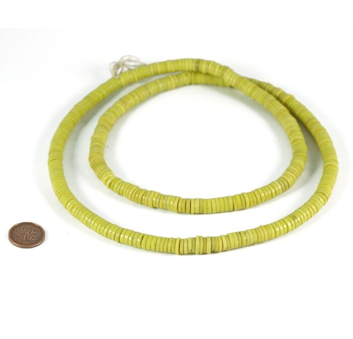 Yellow Prosser Beads 6mm - Image 2
