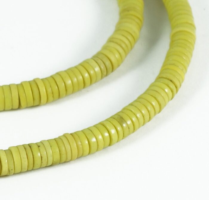 Yellow Prosser Beads 6mm - Image 3