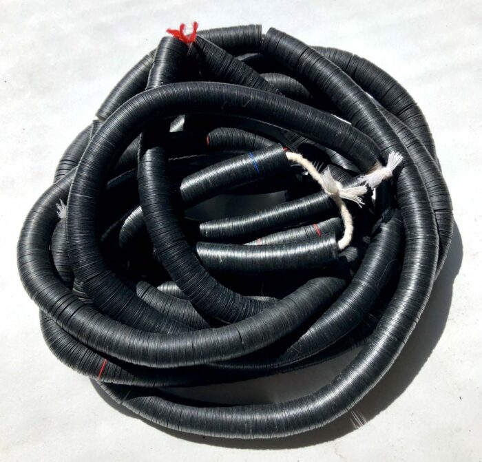 14mm Black Vinyl Beads