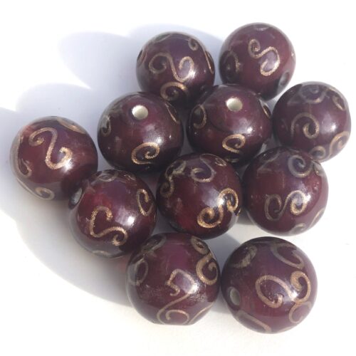 Red Vintage Glass Beads