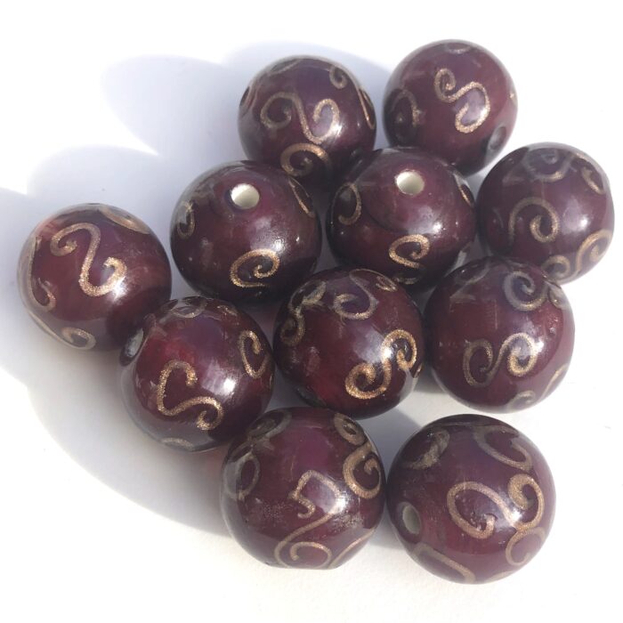 Red Vintage Glass Beads