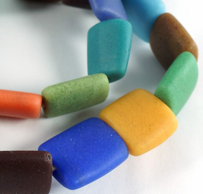 Rectangular Recycled Glass Beads - Image 2