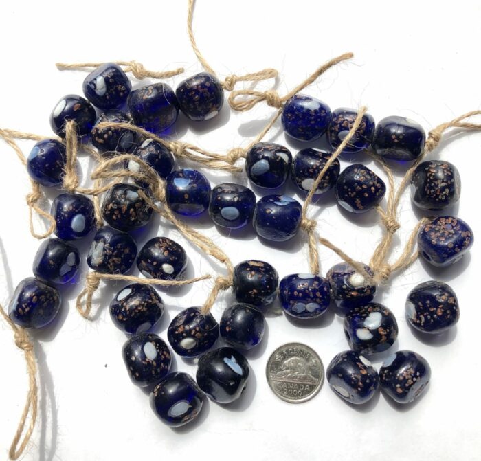 Saphire Blue Indian Glass Beads - Image 5
