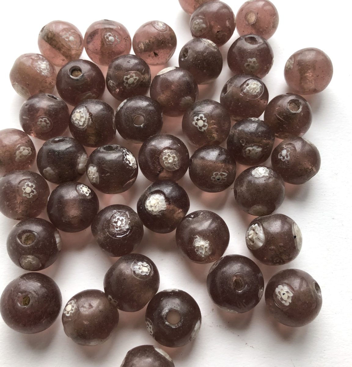 Large Translucent Purple Indian Glass Bead